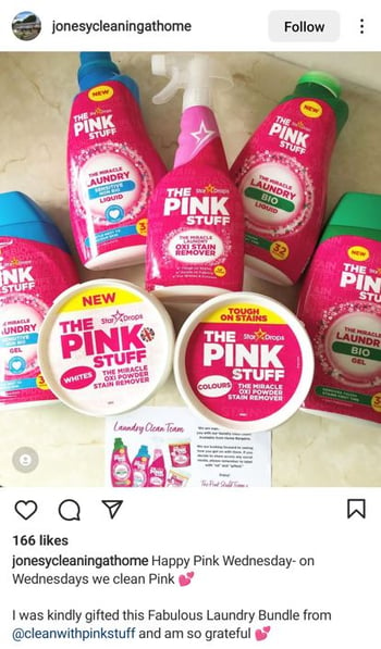 pink stuff product bundle on instagram