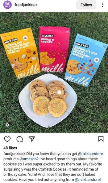 milkbar instagram example