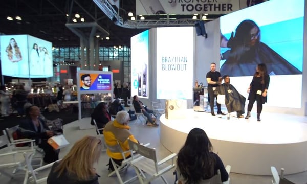 IBS New York hair trade show demonstration