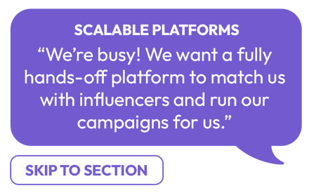 scalable platforms for influencer marketing