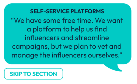 self-service platforms for influencer marketing