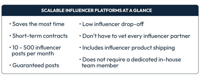 Scalable Influencer Platforms summary