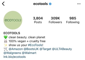 ecotools hashtag example