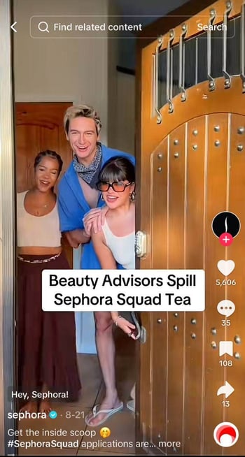 sephora community content example