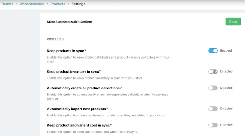 grin ecommerce features screenshot