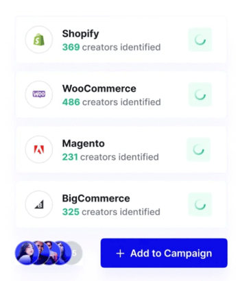 upfluence find influencers from ecommerce integration tool