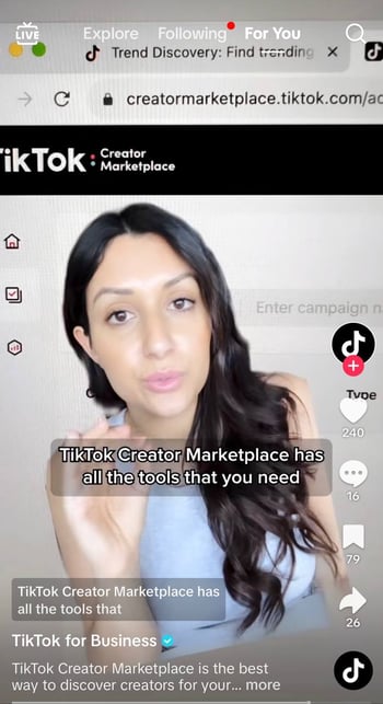 creator marketplace promotional video for tiktok shop