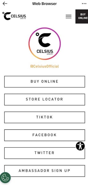 celsius brand ambassador program on tiktok