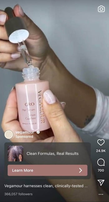 influencer ad example