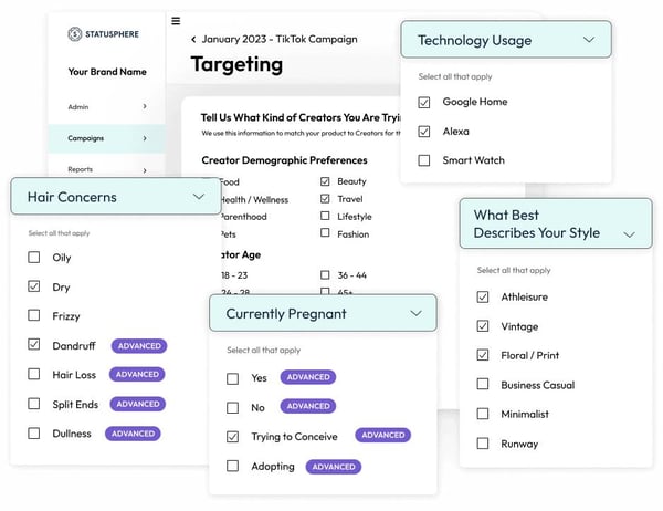 statusphere influencer targeting example