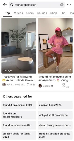 creators promoting Amazon products on TikTok