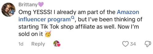 creators commenting on Amazon and TikTok's partnership