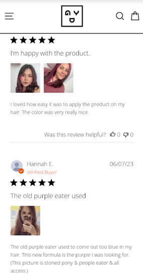 Good Dye Young product review example