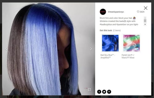 ugc photo on manic panic's website