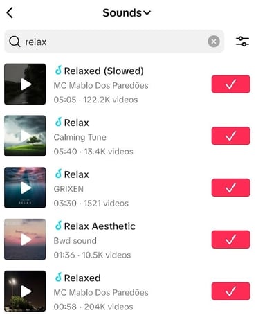 TikTok sounds