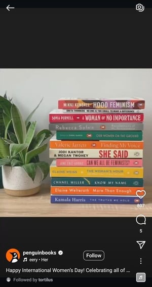 penguin books slideshow on instagram reels