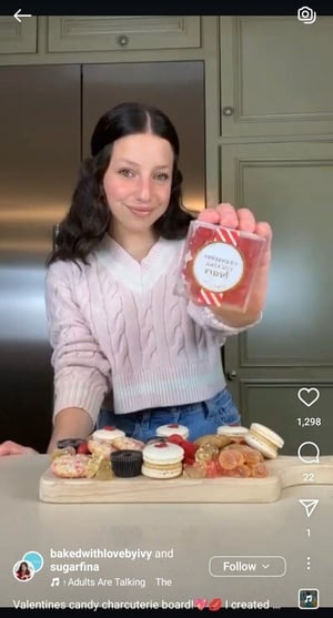 sugarfina reel on instagram