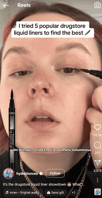 Instagram seo example