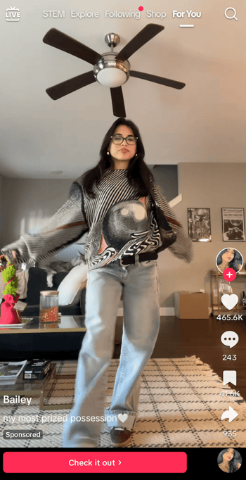 TikTok example