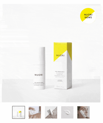 dtc brand nuori product packaging 