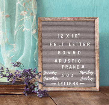 Letter Board for back to school