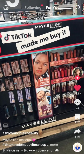 in-store promotion features tiktok influencers