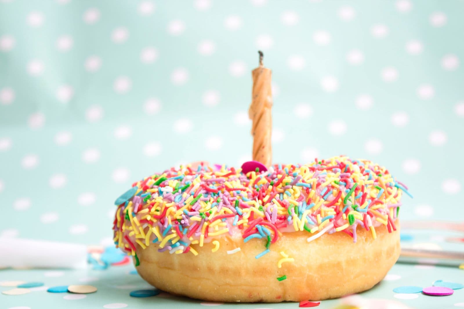 birthday donut