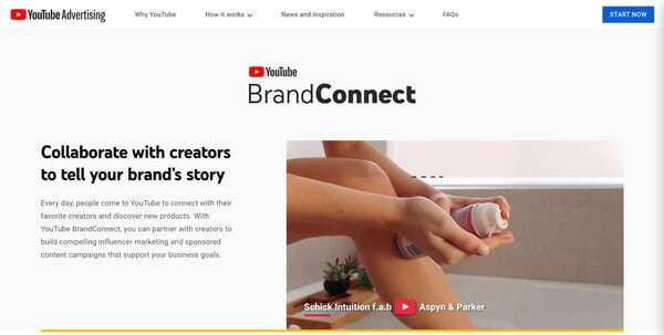 youtube brandconnect dashboard