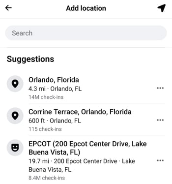 facebook location example