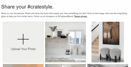 crate and barrel content upload gif