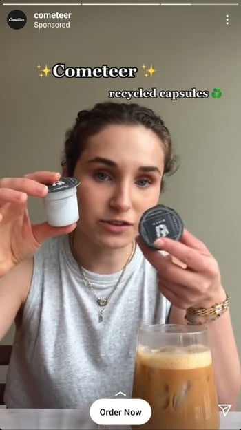 Cometeer Sponsored Ad 