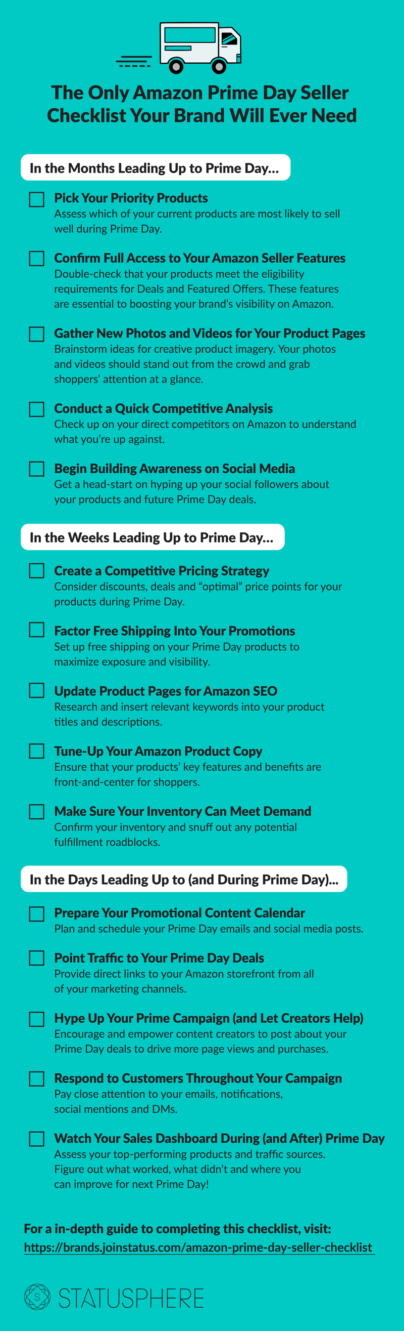 amazon prime day seller checklist downloadable