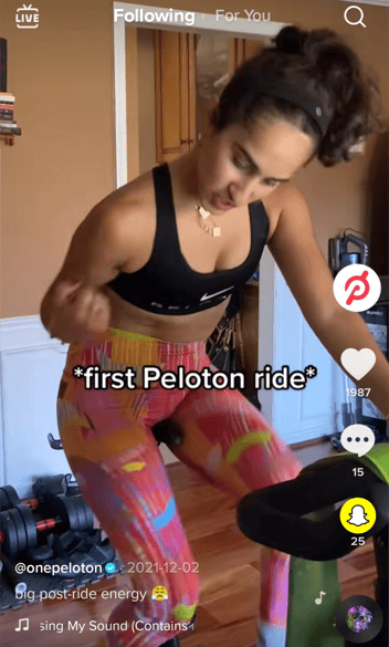 inspirational tiktok ad example