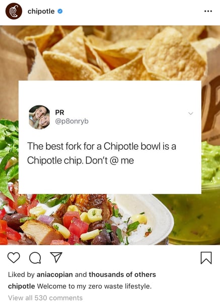 chipotle consumer generated marketing instagram example