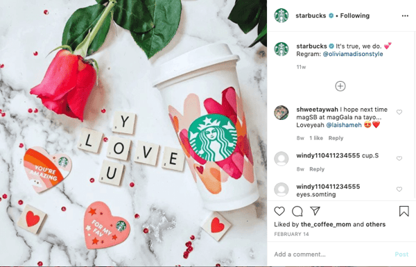 starbucks regard of consumer generated marketing