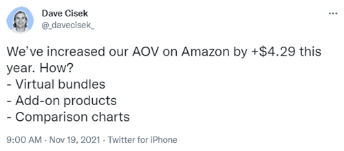 comparison chart AOV tweet