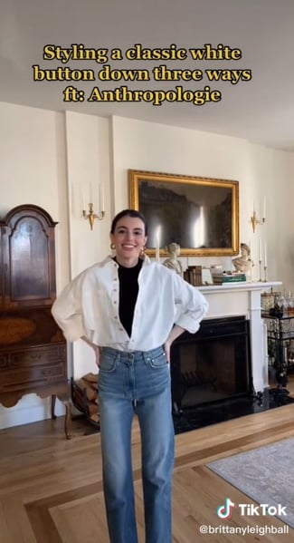 anthropologie tiktok brand ambassador example