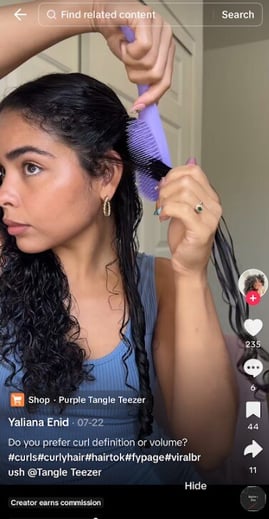 micro influencer tiktok post example