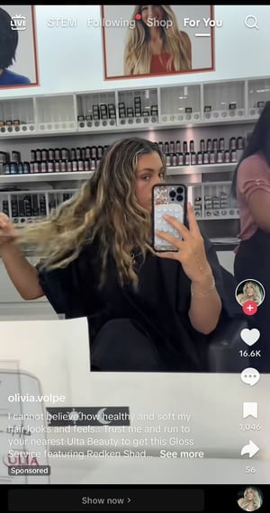 tiktok ugc ad for cosmetics